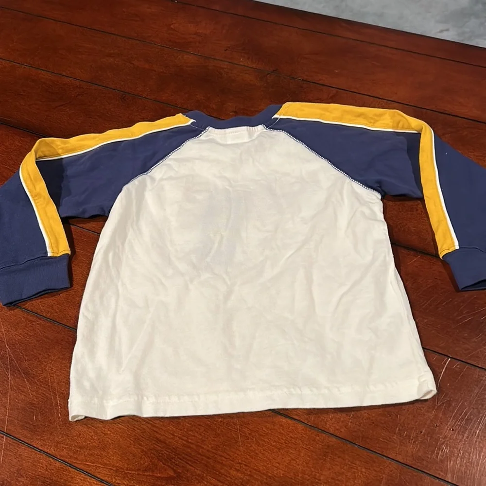 NWT Gymboree Varsity Football 2007 Rhino Lion Team Player Long Sleeve Shirt 2T